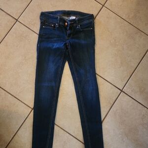 H&M ladies denim jeans, super skinny super low waist size 27/32